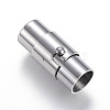 Non-Tarnish 304 Stainless Steel Locking Tube Magnetic Clasps X-STAS-D159-30-1