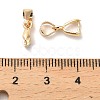 Rack Plating Brass Snap on Bails KK-R211-06G-3