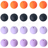 Rubberized Style Imitated Silicone Acrylic Beads MACR-PA0001-06A-04-6
