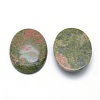 Natural Unakite Cabochons G-P393-I07-2