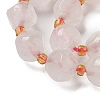 Natural Rose Quartz Beads Strands G-K387-A08-02-3