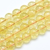 Natural Citrine Beads Strands G-E483-13-8mm-1