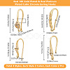 16Pcs 8 Style Brass Micro Pave Clear Cubic Zirconia Earring Hooks KK-BBC0012-30-2