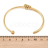 304 Stainless Steel Cuff Bangles for Women BJEW-C129-06G-3