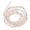 Transparent Electroplate Glass Beads Strands GLAA-K064-05A-AB02-2