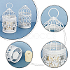 AHANDMAKER Metal Iron Birdcage Candle Holder AJEW-GA0002-27-4