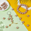 40Pcs Printed Round Silicone Focal Beads SIL-OC0001-24B-4