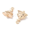Micro Pave Clear Cubic Zirconia Pendants KK-M102-05G-2