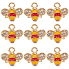 40Pcs Alloy Enamel Charms ENAM-SC0005-55-1