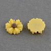 Flatback Hair & Costume Accessories Ornaments Scrapbook Embellishments Resin Flower Daisy Cabochons CRES-Q102-10-1