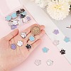 SUNNYCLUE 50Pcs 5 Style Alloy Enamel Pendants ENAM-SC0003-22-3