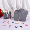 24Pcs 12 Colors Alloy Big Pendants FIND-ME0002-15-5