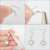 200Pcs 304 Stainless Steel Earring Hooks STAS-SP0001-42-6