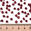 6/0 Opaque Colours Round Glass Seed Beads X-SEED-A010-4mm-45B-4