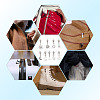 18Pcs 9 Styles Alloy Replacement Zipper Sliders with Sun Moon Star Charms HJEW-TAC0088-8