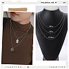 24Pcs 304 Stainless Steel Ball Chain Necklace Making NJEW-BBC0001-10C-5