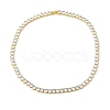 Rack Plating Brass Clear Cubic Zirconia Cup Chain Necklaces NJEW-Q348-02G-2