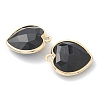 Natural Obsidian Pendants G-B009-03G-E-2