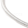 Tarnish Resistant 304 Stainless Steel Round Snake Chain Bracelets with Clasps BJEW-F472-01P-04-2