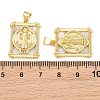 Brass Shell Pendants CU-CBA9482-05G-06-3