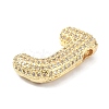 Rack Plating Brass Micro Pave Cubic Zirconia Pendants KK-Q790-01J-G-2