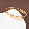 304 Stainless Steel Micro Pave Clear Cubic Zirconia Bangles for Women BJEW-B161-04G-3