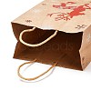 Christmas Theme Hot Stamping Rectangle Paper Bags CARB-F011-02B-4