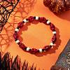 Synthetic Turquoise & Glass Seed Beads Bracelets BJEW-JB12170-02-1