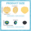 54Pcs 12 Styles Opaque Resin Cabochons RESI-PH0002-57-2