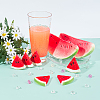 GORGECRAFT Imitation Food PVC Plastic & Silicone Watermelon Display Decorations AJEW-GF0003-14-4