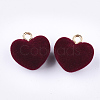 Flocky Acrylic Pendants X1-FIND-T046-28-2