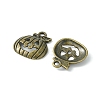 20Pcs Tibetan Style Halloween Pumpkin Jack-O'-Lantern Alloy Pendants TIBEP-YW0001-43AB-2