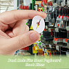 200Pcs 2 Styles Plastic Pegboard Hooks Stoppers FIND-FH0011-20-3