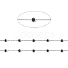 Glass Round Beaded Chains CHS-B003-04F-2