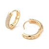 Ring Cubic Zirconia Hoop Earrings EJEW-P292-10G-2