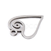 Non-Tarnish 201 Stainless Steel Pendants STAS-K003-08P-3