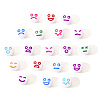 White Opaque Acrylic Beads MACR-YW0001-20D-7
