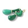 Brass Enamel Pendants KK-E093-03G-R-01-2
