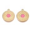 303 Stainless Steel Enamel Pendants STAS-Q110-39G-04-1