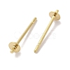 Brass Studs Earrings Finding KK-K383-02A-G-2