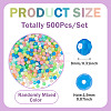 500Pcs Luminous PS Plastic Beads FIND-TA00009-13A-4