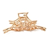 Halloween Alloy Hollow Claw Hair Clips for Women Girls AJEW-A056-06C-G-1