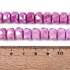 Anti-Tarnish Electroplate Glass Beads Strands GLAA-T025-10mm-11H-2