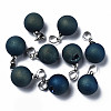 Natural Agate Charms G-Q998-036A-1