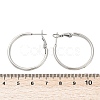 Tarnish Resistant 201 Stainless Steel Hoop Earrings EJEW-F188-24P-A-3