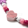 Maple Wood & Acrylic Jewelry Set SJEW-C003-02Q-2
