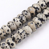 Natural Dalmatian Jasper Beads Strands G-O162-02-5x8mm-1
