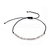 Unisex Adjustable Morse Code Bracelets BJEW-JB05011-03-1