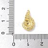 Brass Micro Pave Clear Cubic Zirconia Pendants LS-KK-U046-02G-02-3