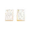 Natural White Shell Charms SSHEL-N003-140-4